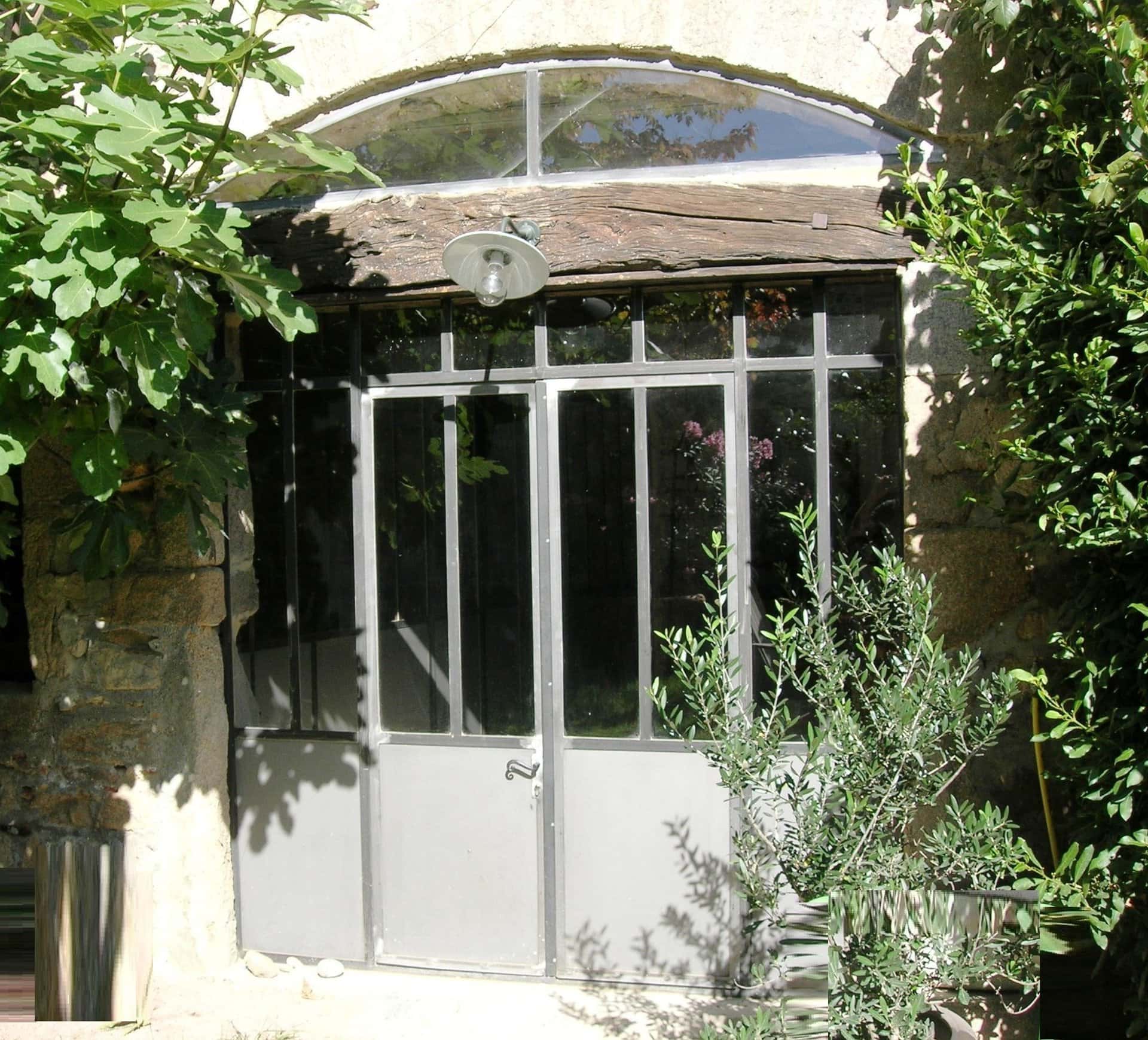 porte vitrée grange